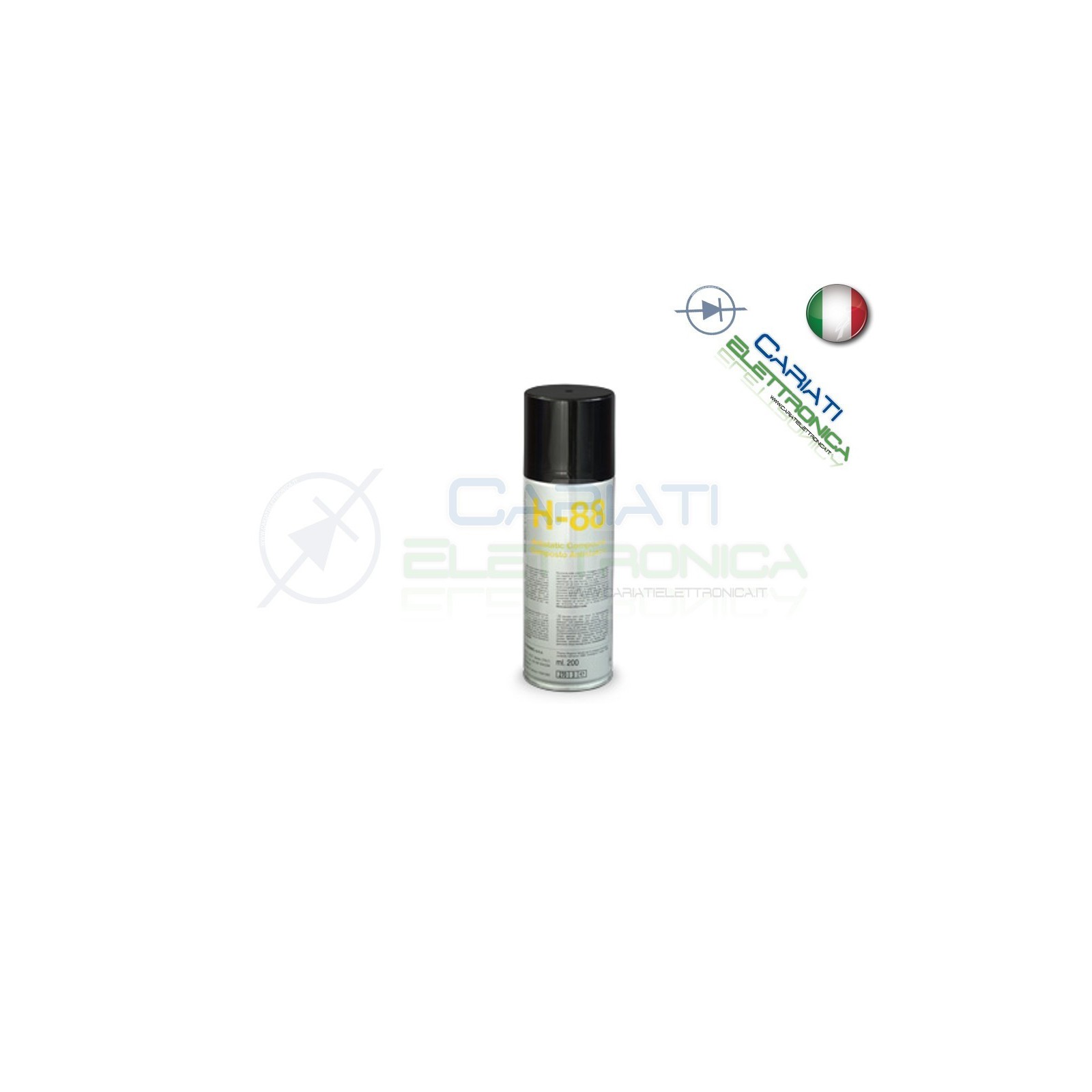 H-88 200 ml DUE-CI SPRAY COMPOSTO ANTISTATICO H88 ORIGINALE !!! Due-Ci