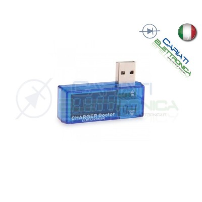 Voltmetro Amperometro Digitale Misuratore USB DC 7,5V 3AGenerico