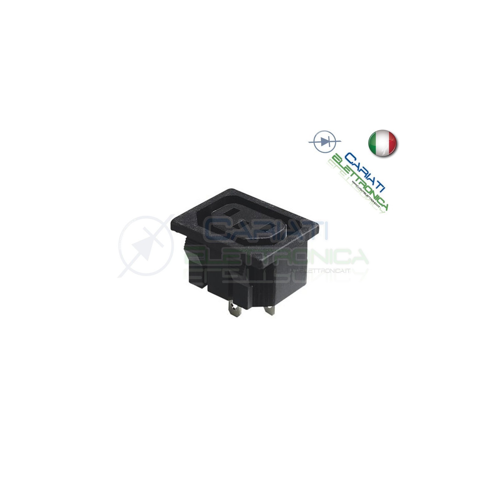 CONNETTORE ALIMENTAZIONE AC SPINA 10A FEMMINA