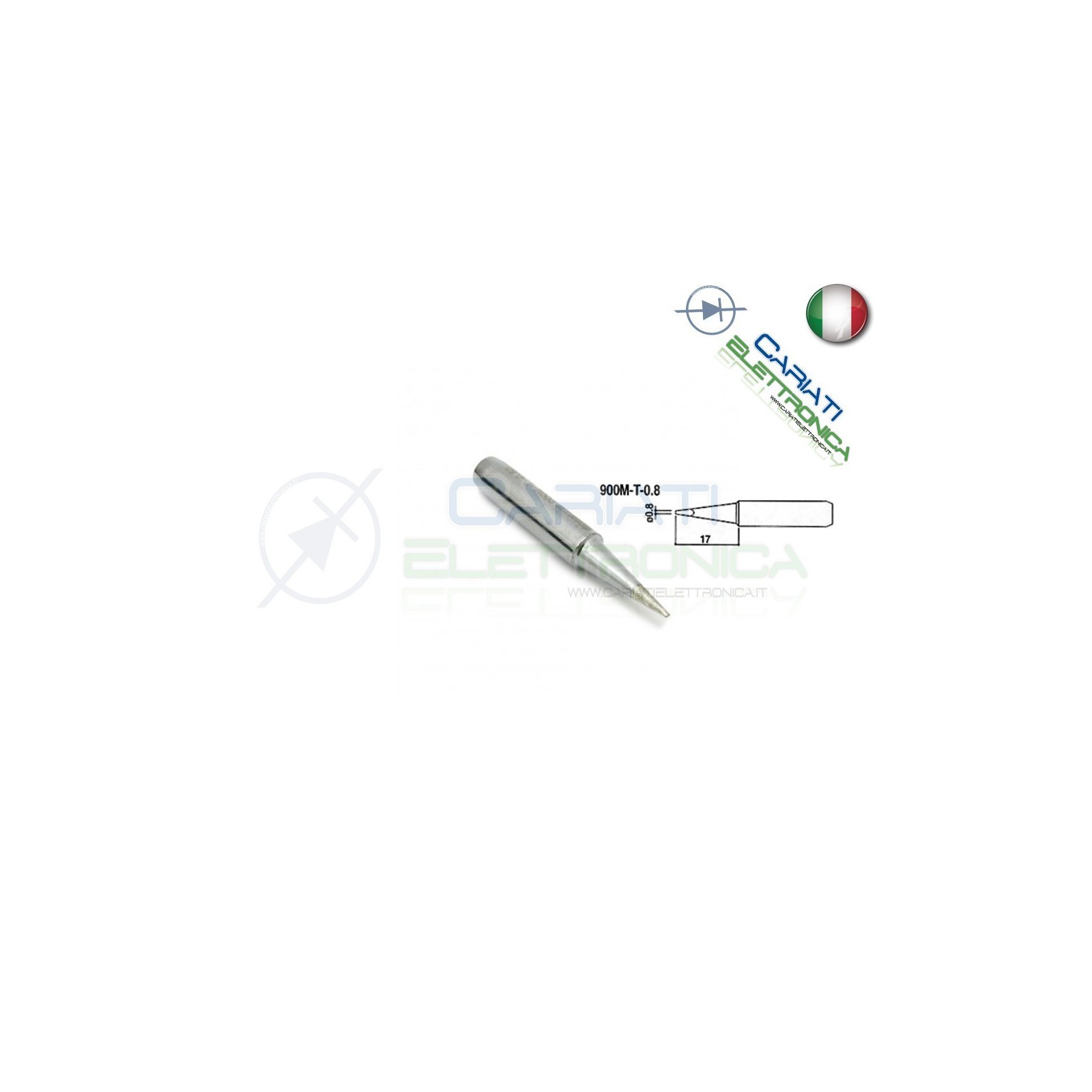 Punta 900M-T-0.8 stazione saldante stilo punte ricambio 0.8mmGuangzhou Yihua Electronic Equipment Co.,Ltd.