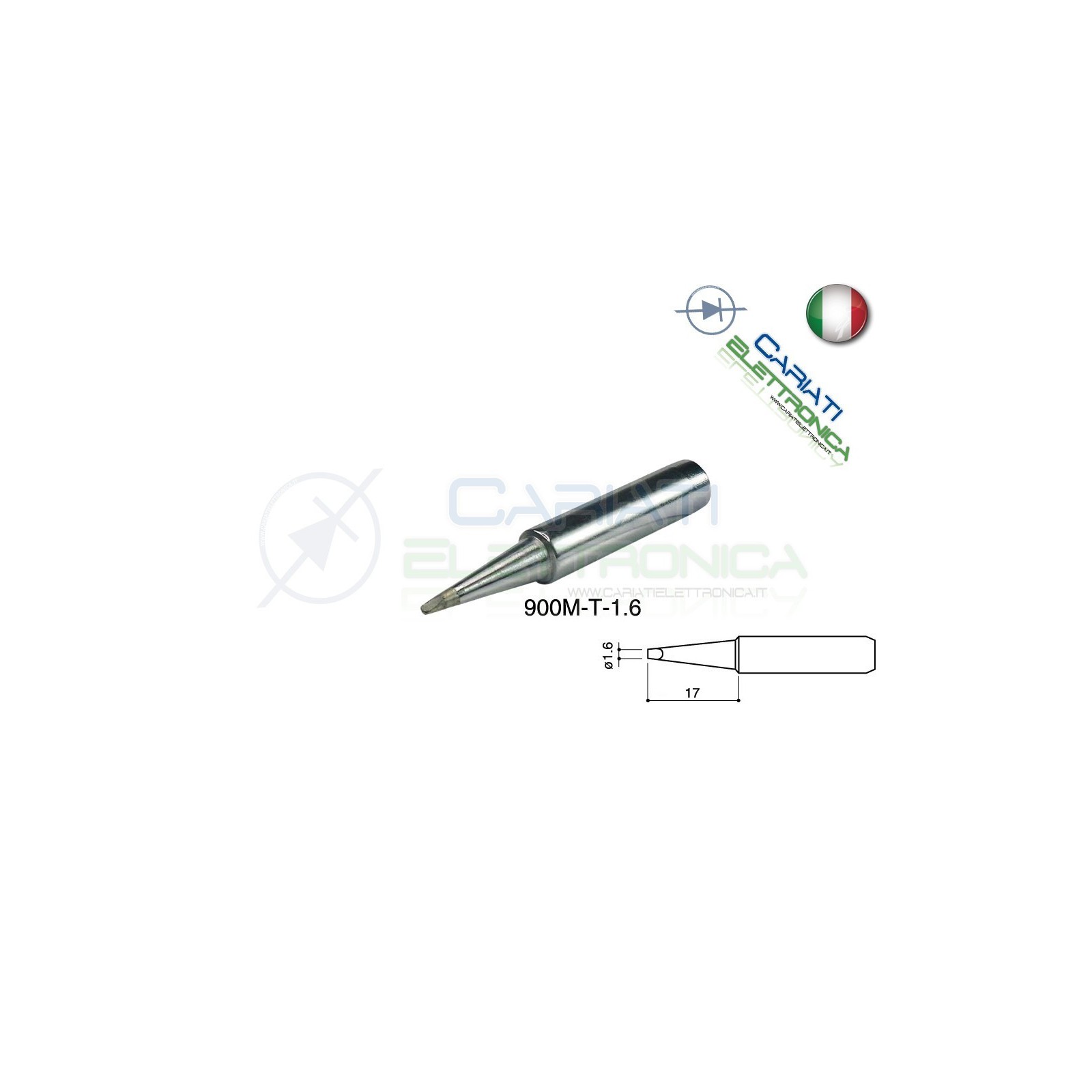 Punta 900M-T-1.6 stazione saldante stilo punte ricambio 1.6mmGuangzhou Yihua Electronic Equipment Co.,Ltd.