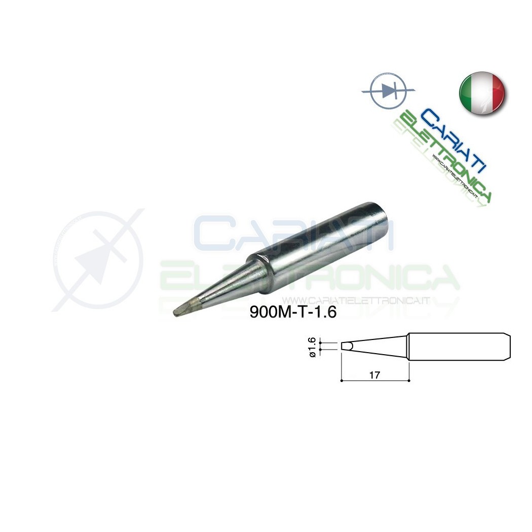 Punta 900M-T-1.6 stazione saldante stilo punte ricambio 1.6mmGuangzhou Yihua Electronic Equipment Co.,Ltd.