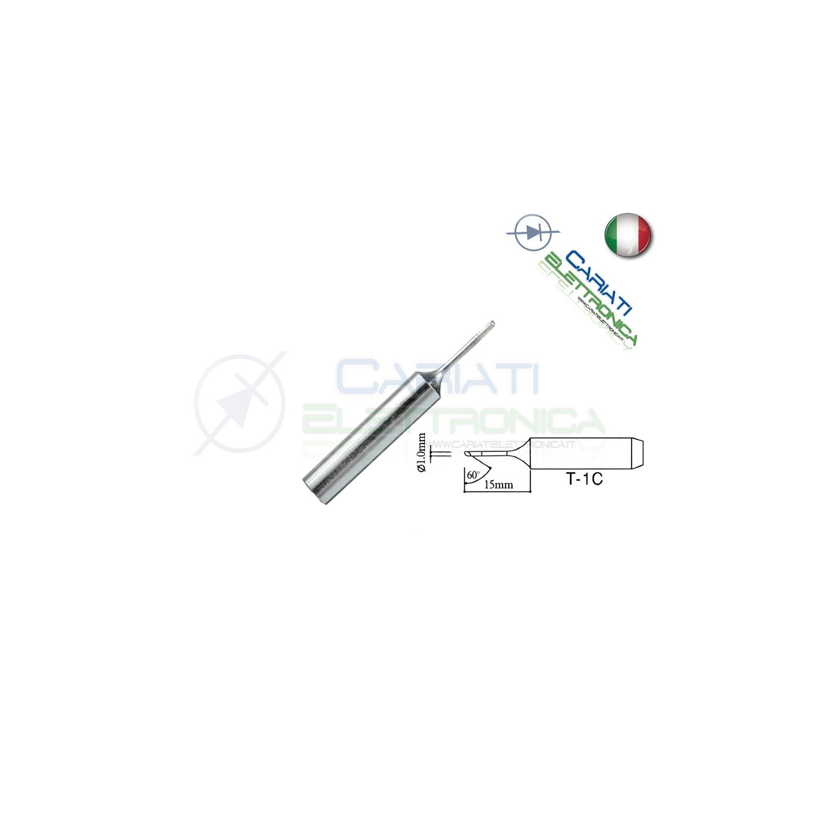 Punta 900M-T-1C stazione saldante stilo punte ricambio 1mmGuangzhou Yihua Electronic Equipment Co.,Ltd.