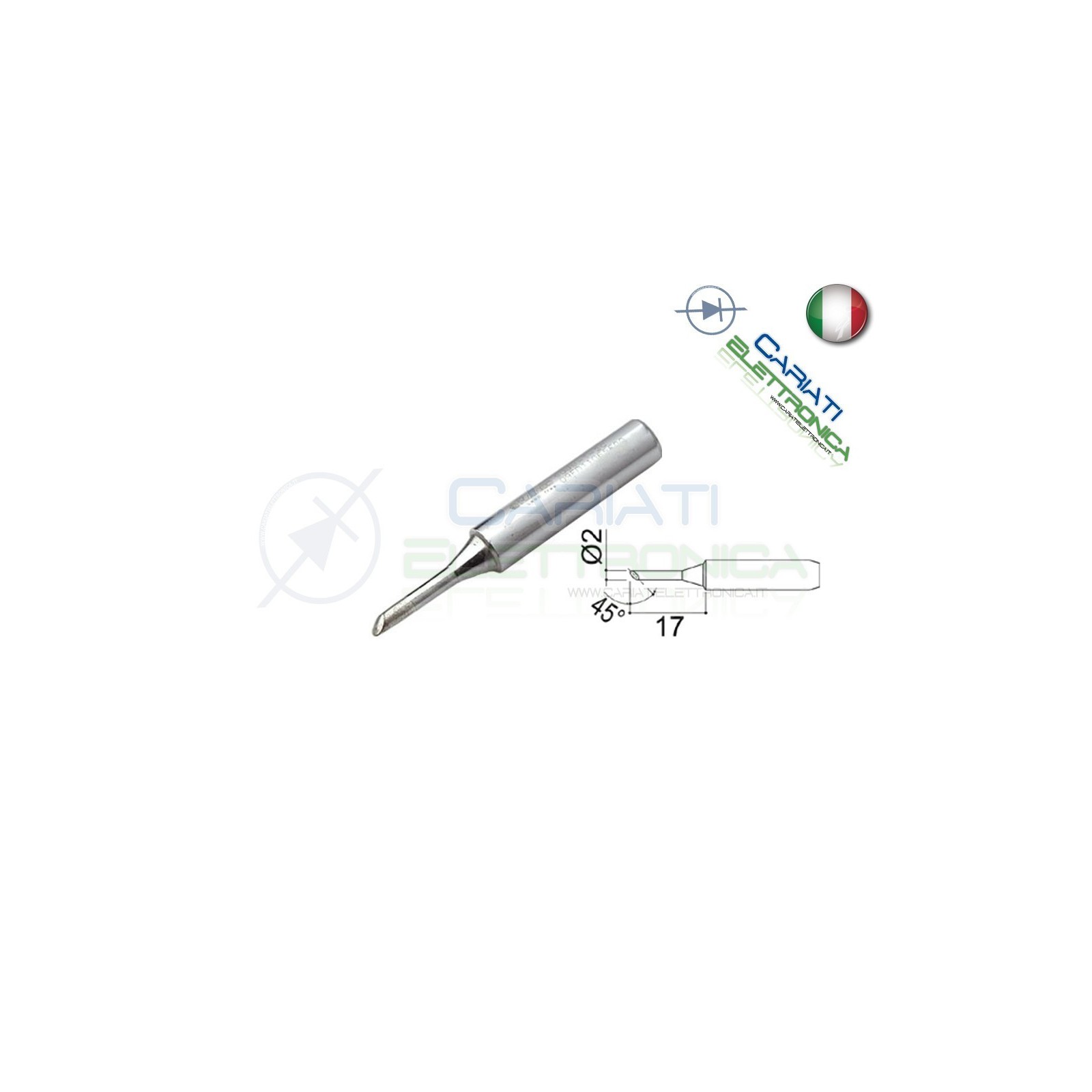 Punta 900M-T-2C stazione saldante stilo punte ricambio 2mmGuangzhou Yihua Electronic Equipment Co.,Ltd.