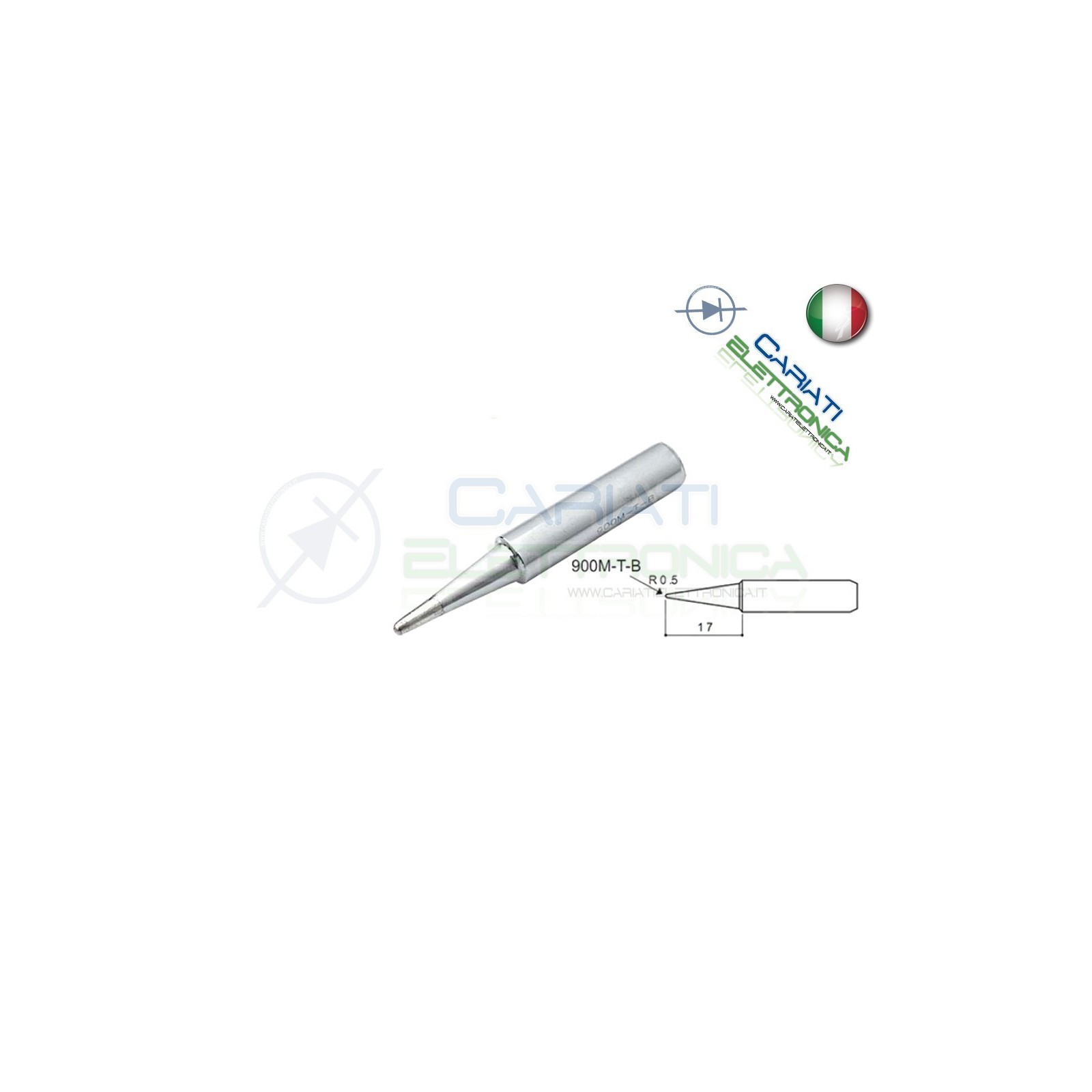 Punta 900M-T-B stazione saldante stilo punte ricambio 0.5mmGuangzhou Yihua Electronic Equipment Co.,Ltd.
