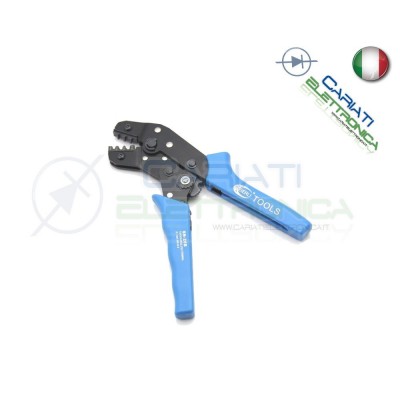 Pinza crimpatrice Faston 2,8mm 4,8mm 6,3mm per connettori Mk Dupont e Faston Generico