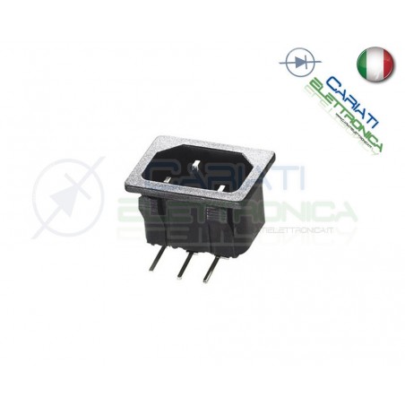CONNETTORE ALIMENTAZIONE AC SPINA 10A MASCHIO DA PCB