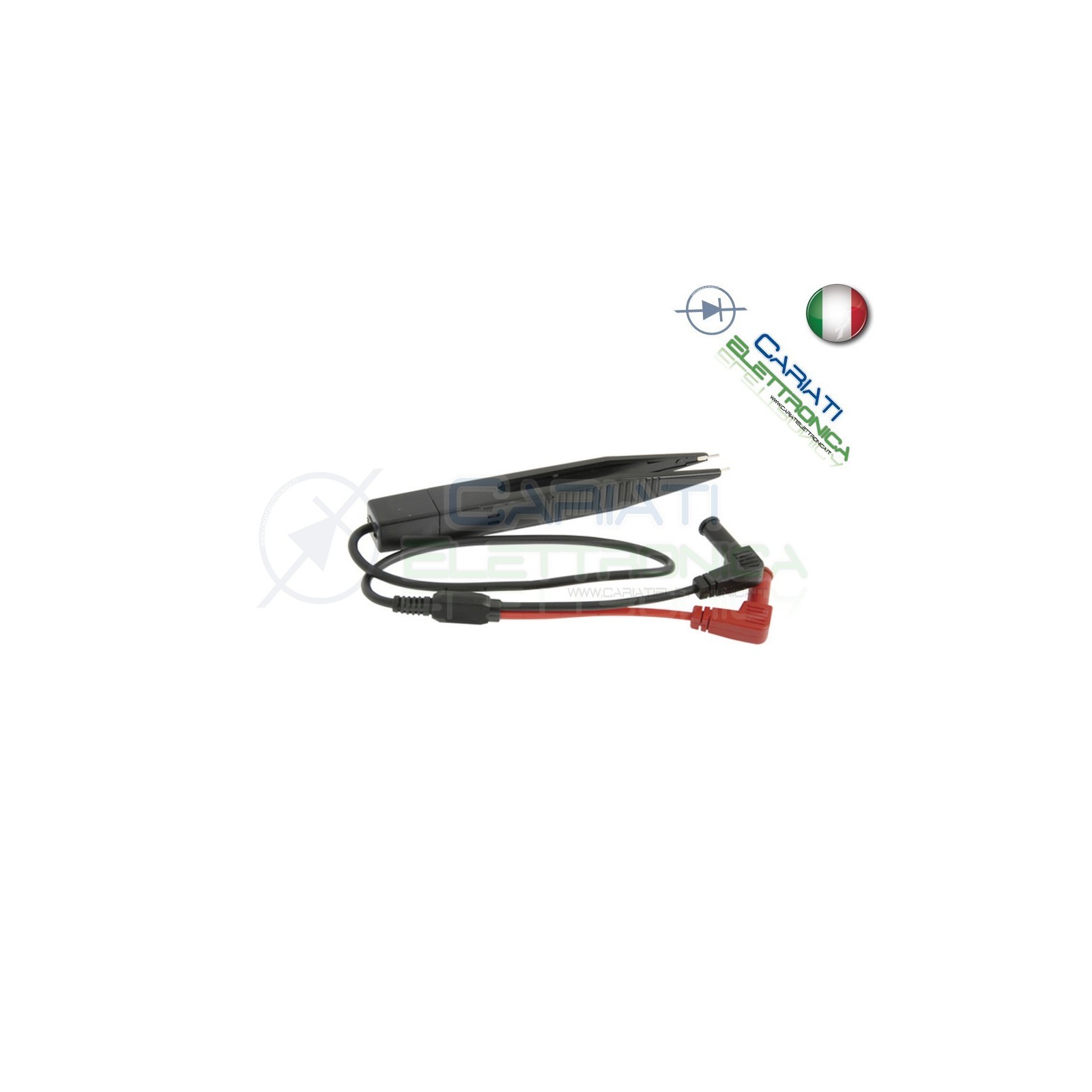 Puntali per Multimetro Tester PLCC SMD Nero Generico