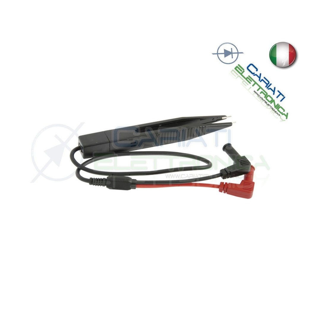 Puntali per Multimetro Tester PLCC SMD Nero Generico