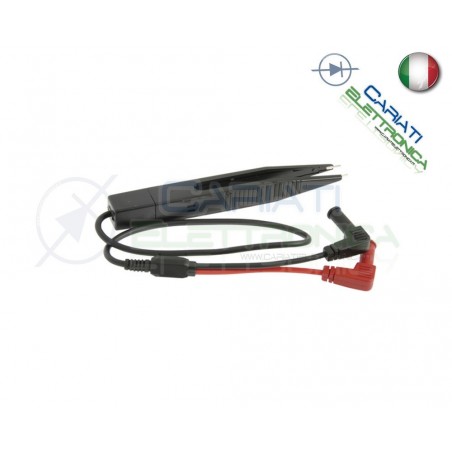 Puntali per Multimetro Tester PLCC SMD Nero Generico