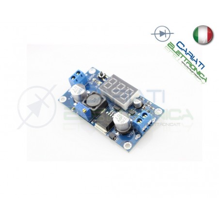 Convertitore regolabile STEP UP 3A DC DC XL6009 con VoltometroGenerico