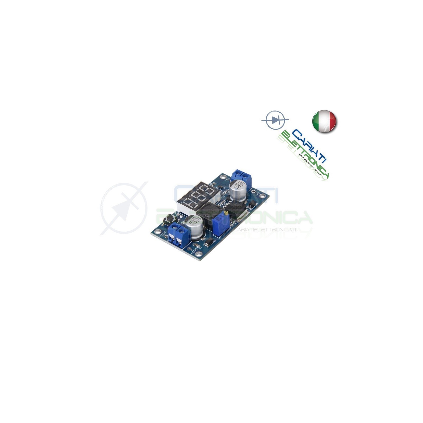 Convertitore regolabile STEP UP 3A DC DC LM2577S con Voltometro Display Generico