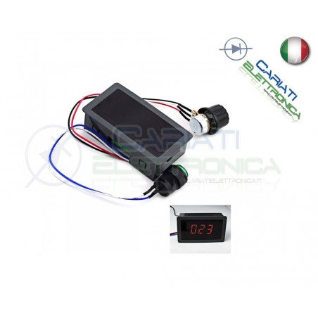 PWM Driver Motore Dimmer REGOLATORE di velocità giri 8A 6V 12V 24V con Display