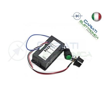 PWM Driver Motore Dimmer REGOLATORE di velocità giri 8A 6V 12V 24V con Display