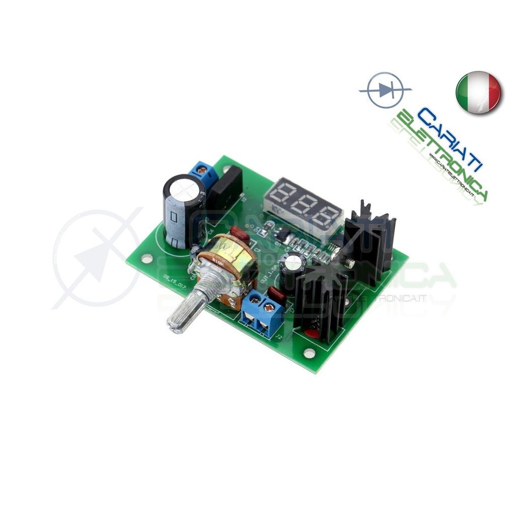 Regolatore Stabilizzatore Alimentatore Convertitore DC DC LM317 lm 317 12V Generico
