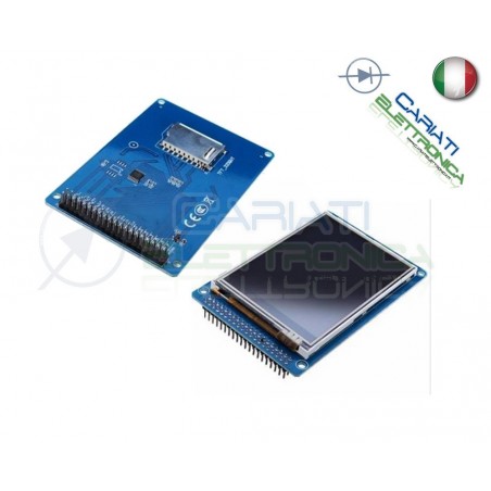 Display LCD colori Touchscreen TFT 3,2' 240X320 Arduino Raspberry PIC