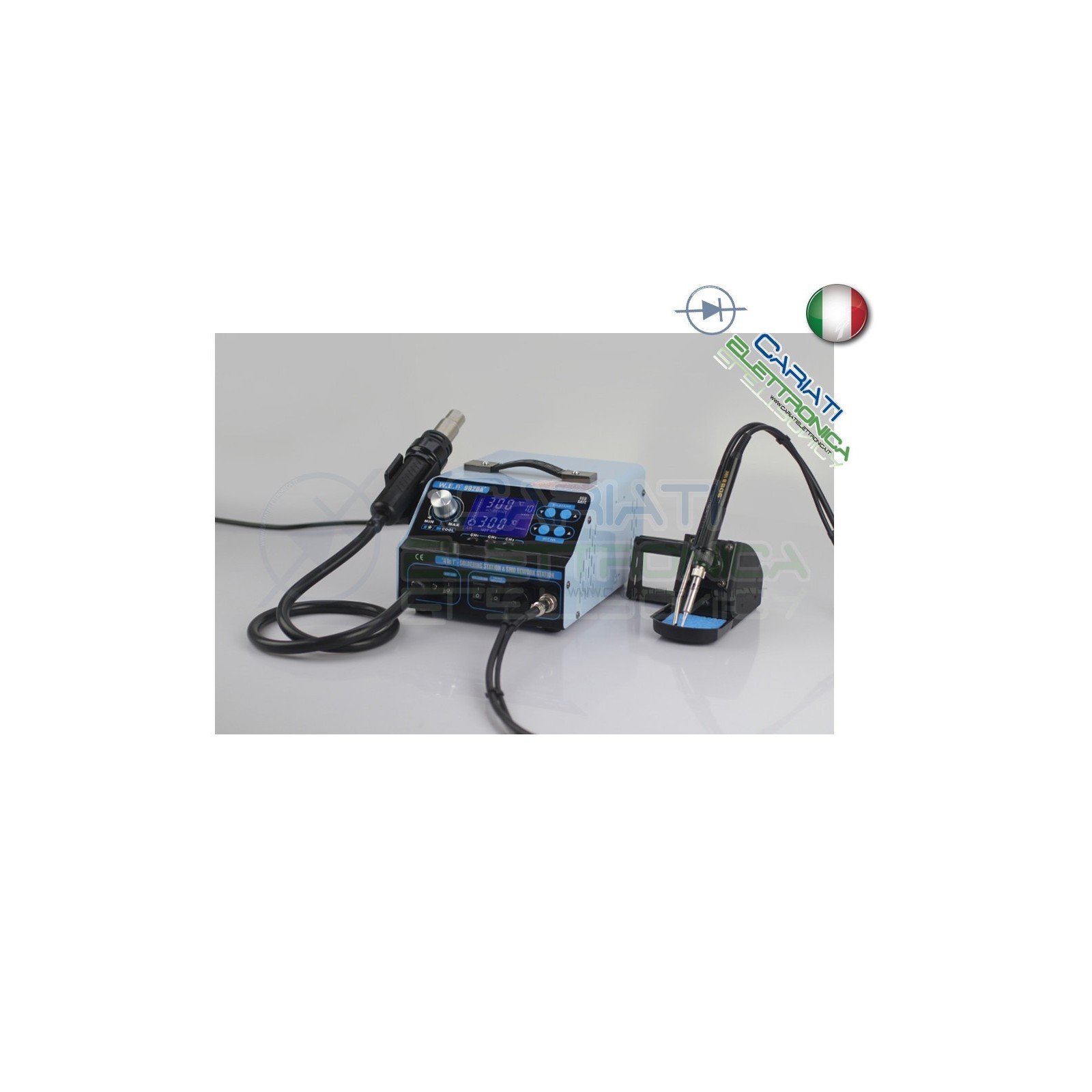 992DA+ STAZIONE AD ARIA CALDA CON SALDATORE 3 IN 1 SALDANTE + ASPIRAFUMIGuangzhou Yihua Electronic Equipment Co.,Ltd.