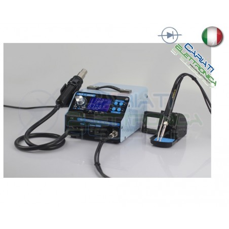 992DA+ STAZIONE AD ARIA CALDA CON SALDATORE 3 IN 1 SALDANTE + ASPIRAFUMIGuangzhou Yihua Electronic Equipment Co.,Ltd.