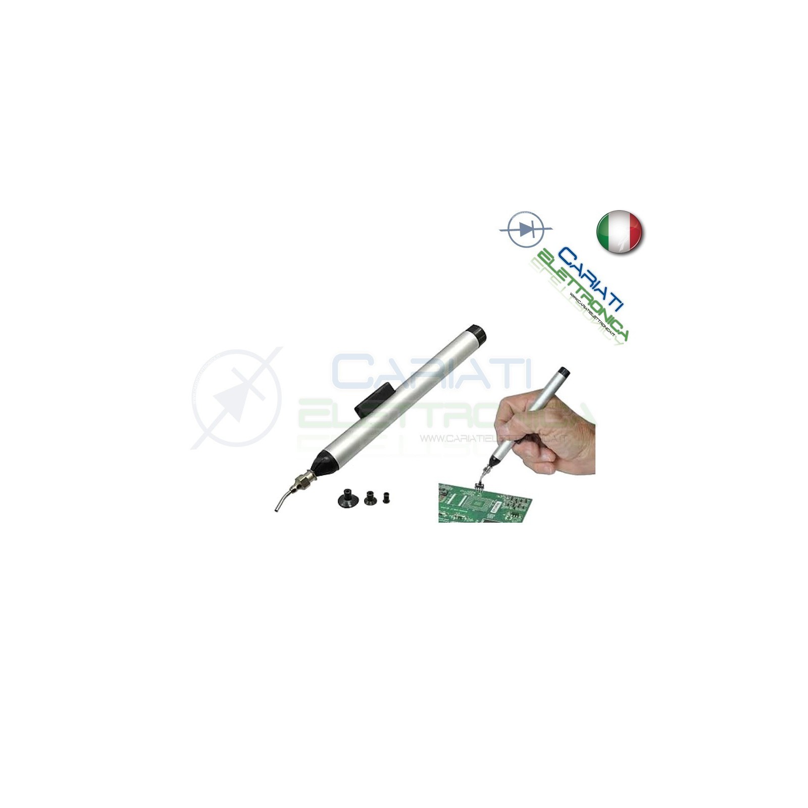 ESTRATTORE A VENTOSA VACUUM PER CIRCUTI IC CHIP INTEGRATI SMD PLCC Generico