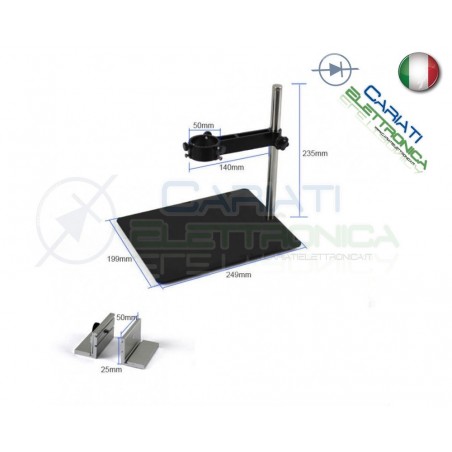SUPPORTO STAFFA ARIA CALDA CON SUPPORTO PCB LENTE D'INGRANZIMENTO E LAMPADA