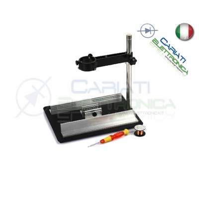 SUPPORTO STAFFA ARIA CALDA CON SUPPORTO PCB LENTE D'INGRANZIMENTO E LAMPADA