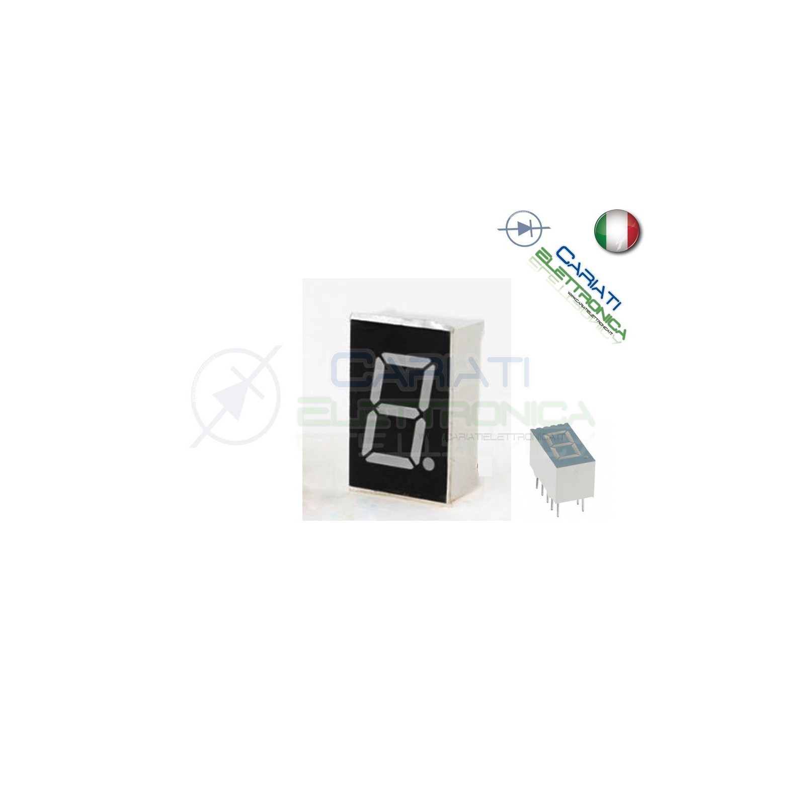 Display 0.36" 9.14mm 7 Segmenti Rosso Catodo Comune