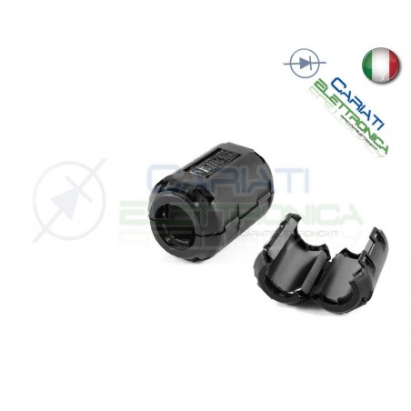 FILTRO FERRITE NERO PER CAVI ELIMINA INTERFERENZE DIAMETRO 13 mm
