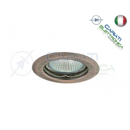 PORTAFARETTO DA INCASSO FISSO PER FARETTO GU10 MR16 LED COLORE RAMEKanlux