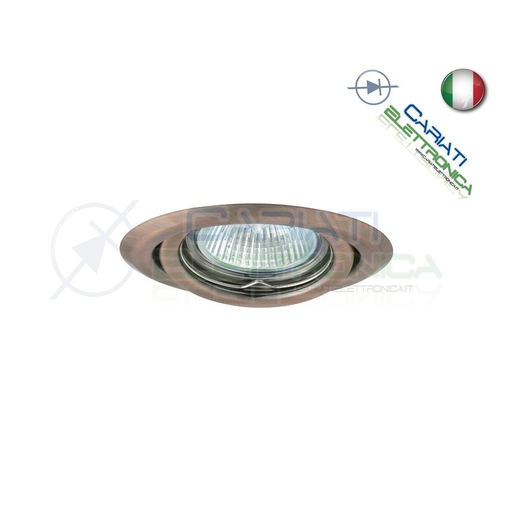 PORTAFARETTO DA INCASSO MOBILE PER FARETTO GU10 MR16 LED COLORE RAMEKanlux