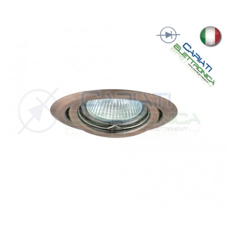 PORTAFARETTO DA INCASSO MOBILE PER FARETTO GU10 MR16 LED COLORE RAMEKanlux