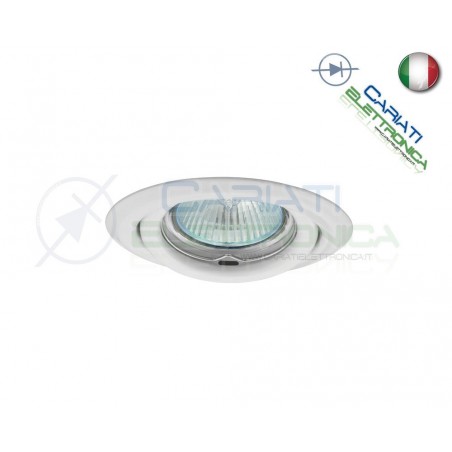 PORTAFARETTO DA INCASSO MOBILE PER FARETTO GU10 MR16 LED COLORE BIANCOKanlux