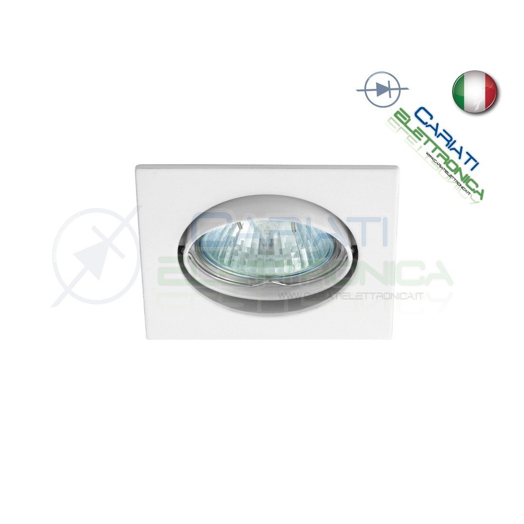 PORTAFARETTO DA INCASSO MOBILE PER FARETTO GU10 MR16 LED COLORE BIANCOKanlux