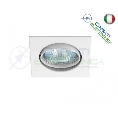 PORTAFARETTO DA INCASSO MOBILE PER FARETTO GU10 MR16 LED COLORE BIANCOKanlux
