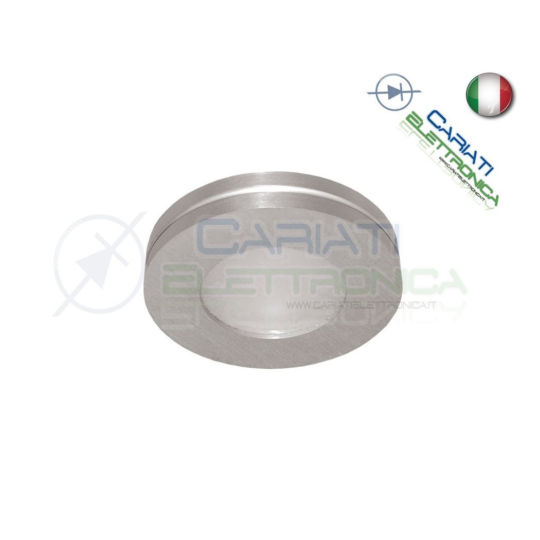 PORTAFARETTO DA INCASSO FISSO PER FARETTO GU10 MR16 LED COLORE CROMATOKanlux