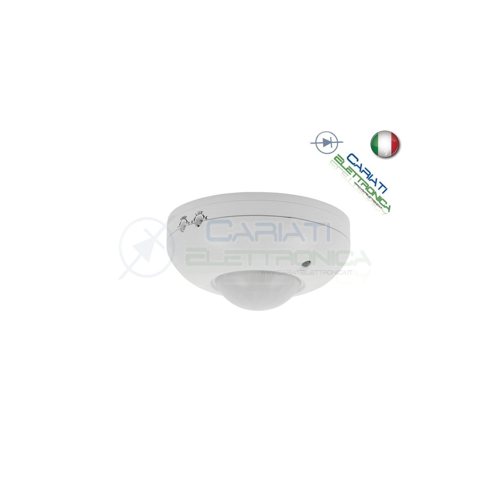Rilevatore di Movimento da Soffitto con Sensore PIR a 360 ° accensione Luce