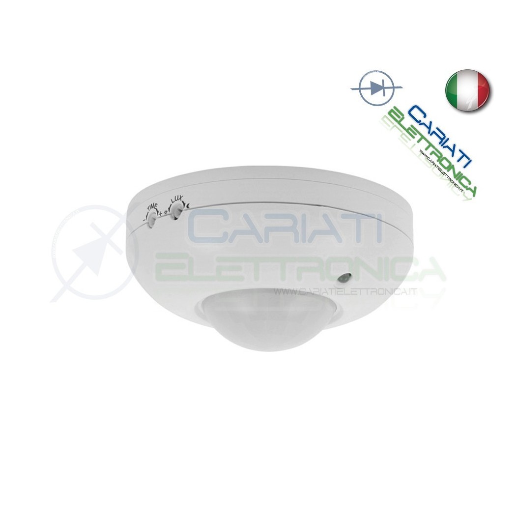 Rilevatore di Movimento da Soffitto con Sensore PIR a 360 ° accensione Luce