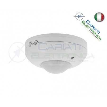 Rilevatore di Movimento da Soffitto con Sensore PIR a 360 ° accensione Luce