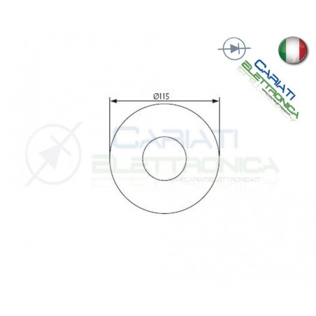 Rilevatore di Movimento da Soffitto con Sensore PIR a 360 ° accensione Luce