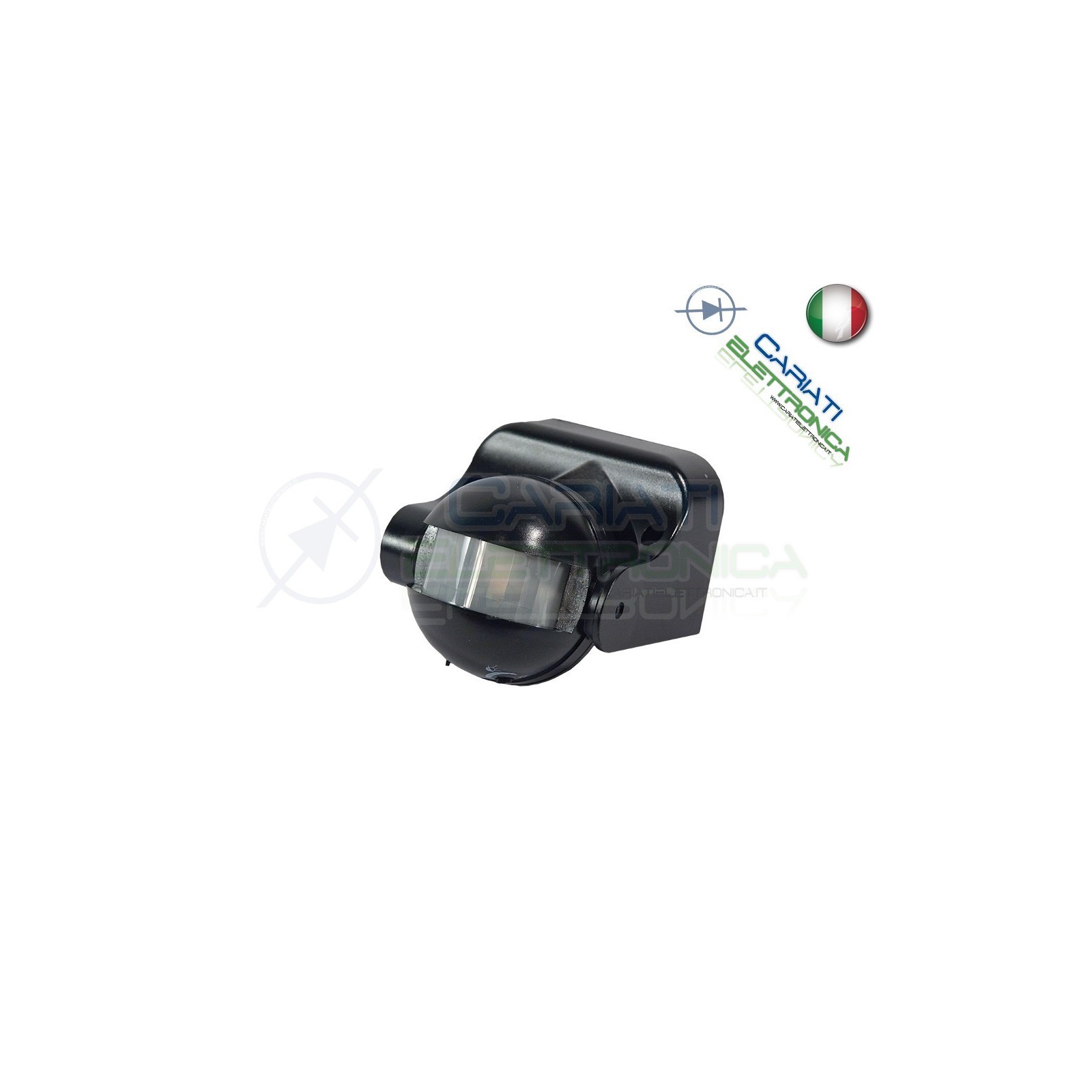 Rilevatore Sensore di Movimento da Parete Luce PIR a 180 ° accensione Luce
