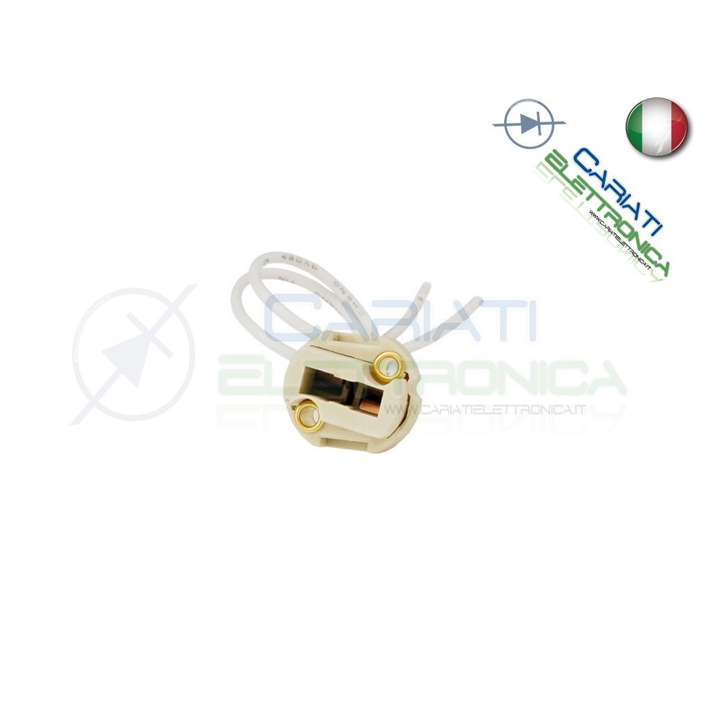 10 PEZZI PORTALAMPADA ATTACCO LAMPADA SUPPORTO G9 IN CERAMICA