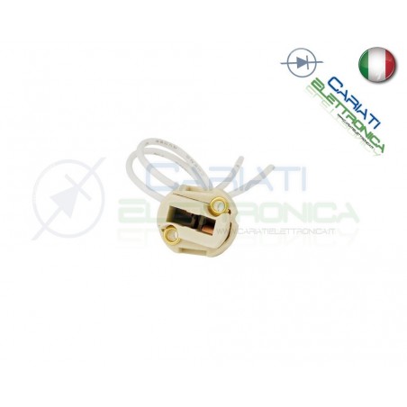 10 PEZZI PORTALAMPADA ATTACCO LAMPADA SUPPORTO G9 IN CERAMICA
