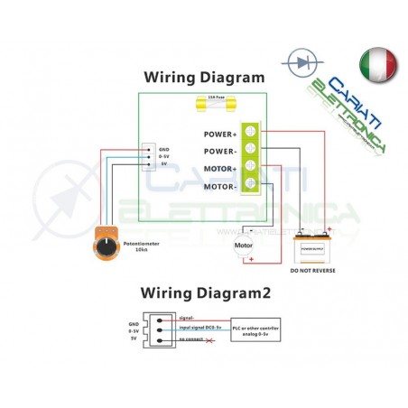 PWM Driver Motore Dimmer REGOLATORE di velocità giri 15A 6V 12V max 90VGenerico