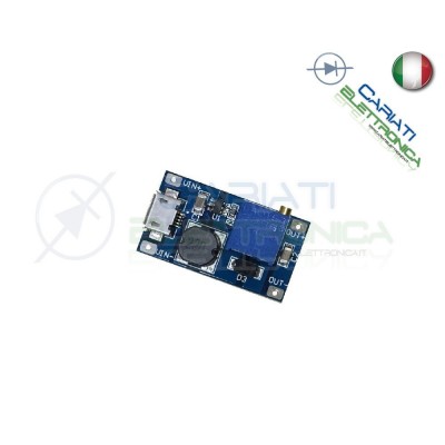 Mini regolatore Step-Up 28V 2A DC booster Arduino converter con USB Generico