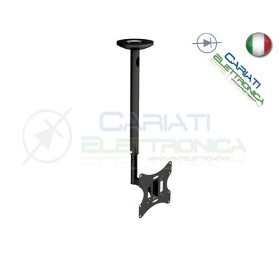 SUPPORTO STAFFA TV LCD TFT LED PLASMA SOFFITTO DA 23 A 55 POLLICI