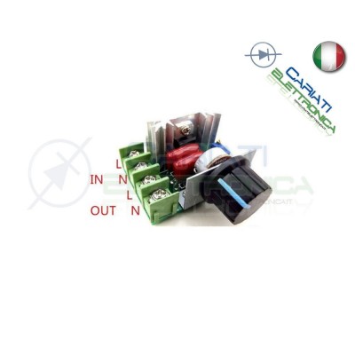 Driver AC 2000W 220V - Dimmer regolatore di velocità giri