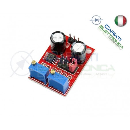 Scheda Generatore di impulsi con frequenza e duty cycle variabile NE555