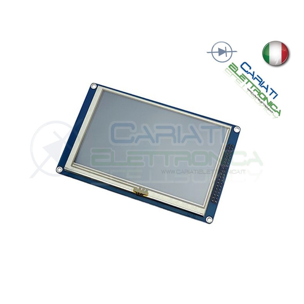 Display TFT LCD Grafico 5" Pollici 800X480 SSD1963 con Touch e SD