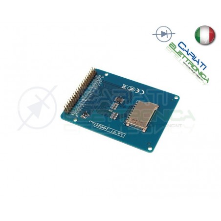 Display lcd grafico 320X240 2.8 TFT ILI9325 con touch e SD comp Arduino