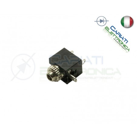 2 PEZZI CONNETTORE JACK SPINA AUDIO FEMMINA 3.5 mm
