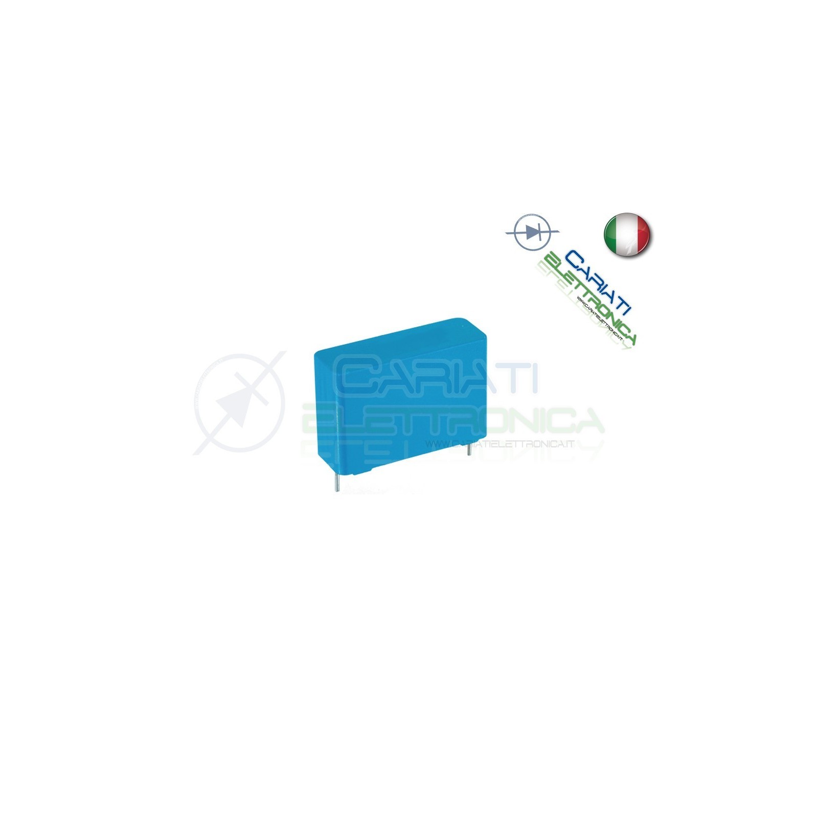 4 Pezzi Condensatore in Poliestere Siemens MKP 2,2nF 250V B81121 Y2